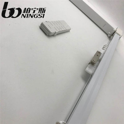 Harga yang bagus Gading Putih 35mm * 30mm Batang Tirai Cerdas Paduan Aluminium Batang Tirai 4 Meter on line