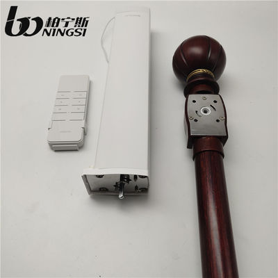 Harga yang bagus Ditekuk 1.5mm Tebal Batang Tirai Cerdas 28mm Batang Tirai Nosie Gratis on line