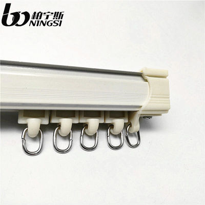 Harga yang bagus 0.8mm Tebal 6m Panjang Tirai Aluminium Track Ceiling Mounted on line