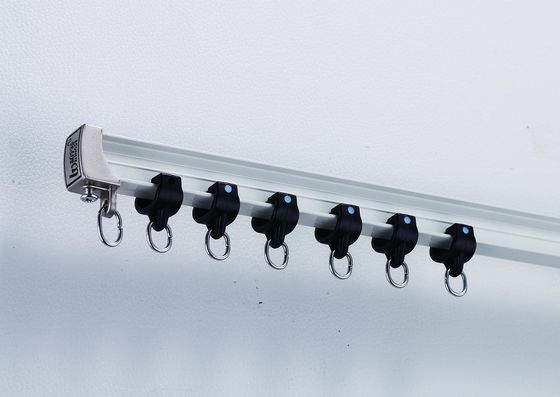 Harga yang bagus Heavy Duty 10mm * 23mm Curved Ceiling Curtain Track 6m Panjang on line