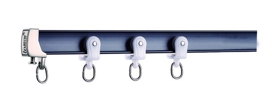Harga yang bagus 1.2mm Tebal Track Tirai Ditekuk Rumah Sakit Cubicle Track Tirai Manual on line