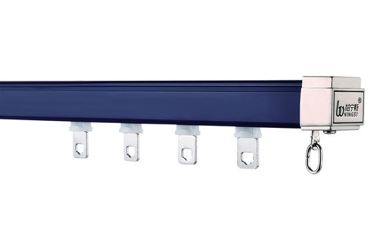 Harga yang bagus Tirai Aluminium Track Ceiling Mount Biru Tua Diam 6mm Tinggi on line