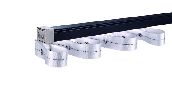 Harga yang bagus Aluminium Alloy E Plating Silent Flexible Ceiling Curtain Track 5m Panjang on line