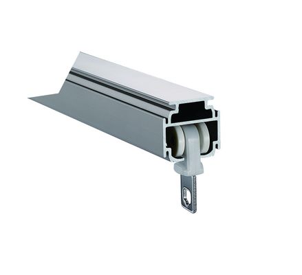 Harga yang bagus adjustable curtain valance rail curtain rod double Aluminium Sliding Rail Silent Ceiling Track on line