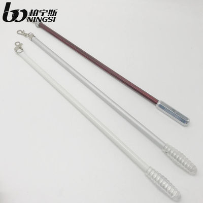 Harga yang bagus Aluminium 13mm Diameter 1m Panjang Batang Tarik Tirai Dengan Pegangan Plastik on line