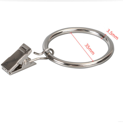 Harga yang bagus Cincin Tirai Bulat Nikel Dipoles Klip Tirai Stainless Steel on line